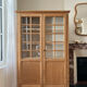 Armoire vitrée en chêne brut