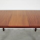 Vintage fold-out dining table with round corners