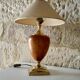 Homemade leather lamp the dolphin