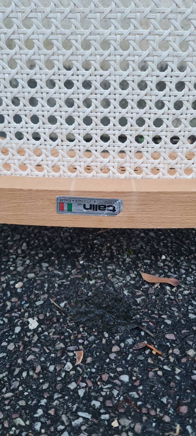 Talin chrome and cane chair