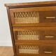 Vintage dresser rattan compass feet