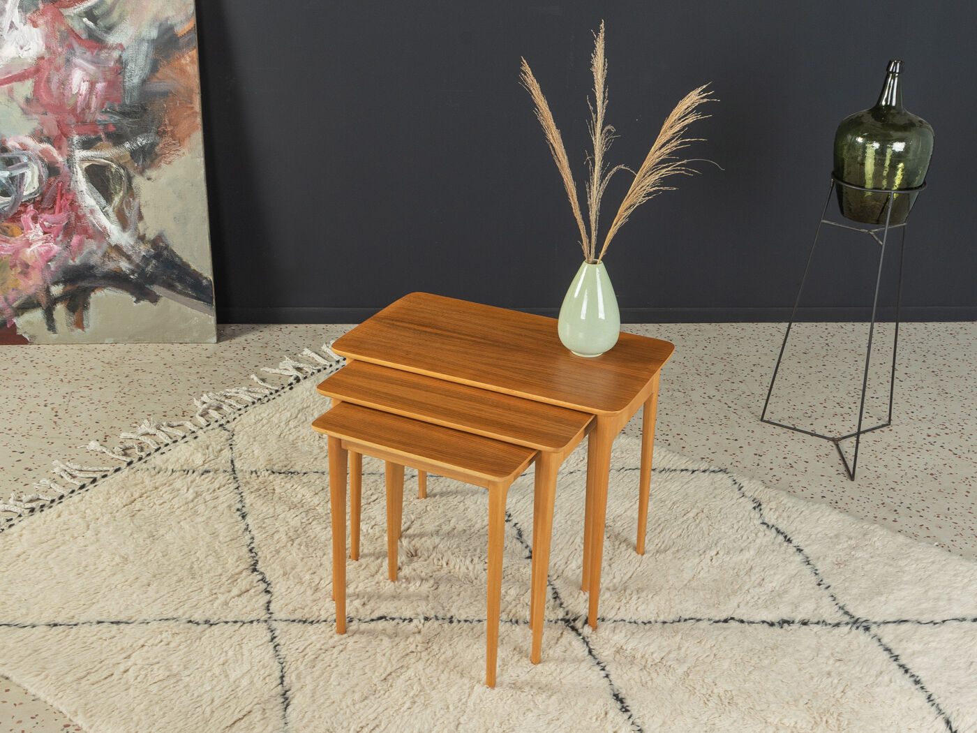 1960s nesting tables, Lotos Werkkunst