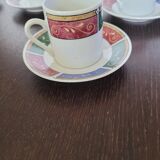 6 coffee cups with saucer