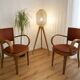 Pair of Fischel armchairs in bent wood