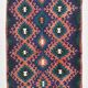 Red & Blue Geometric Vintage Kilim Rug, 158x238Cm