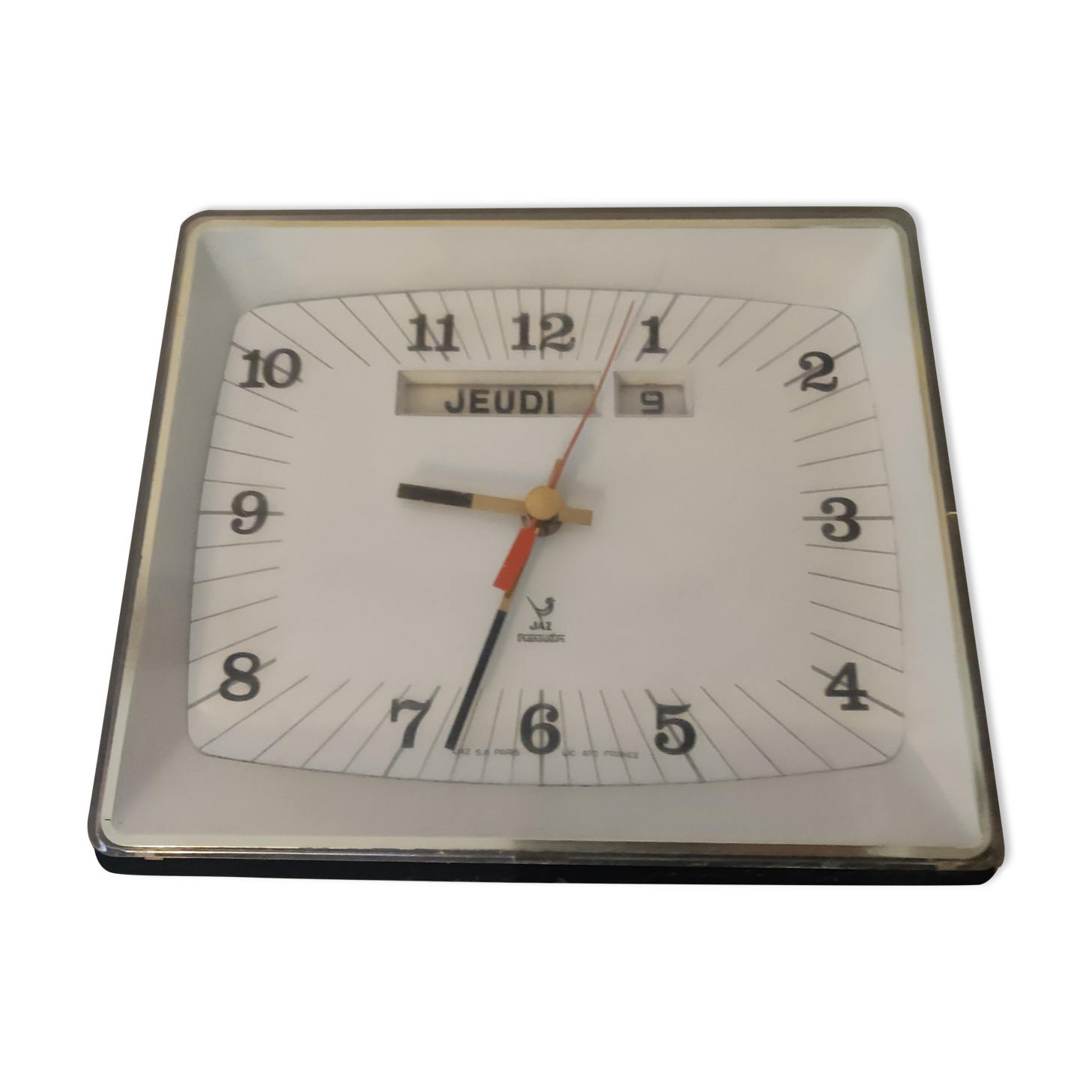 Pendulum wall clock Jaz transistor vintage  calendar