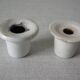 Set of 2 ceramic inkwells 4.8 cm school office accessory