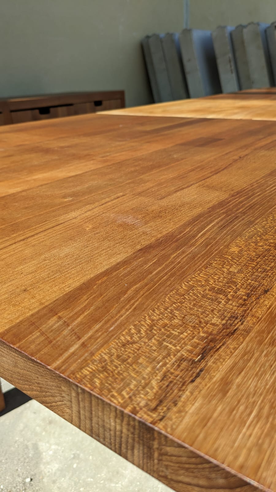 Large dining table with extension
