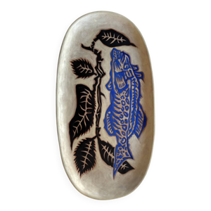 jean Lurçat, plat ovale - vers