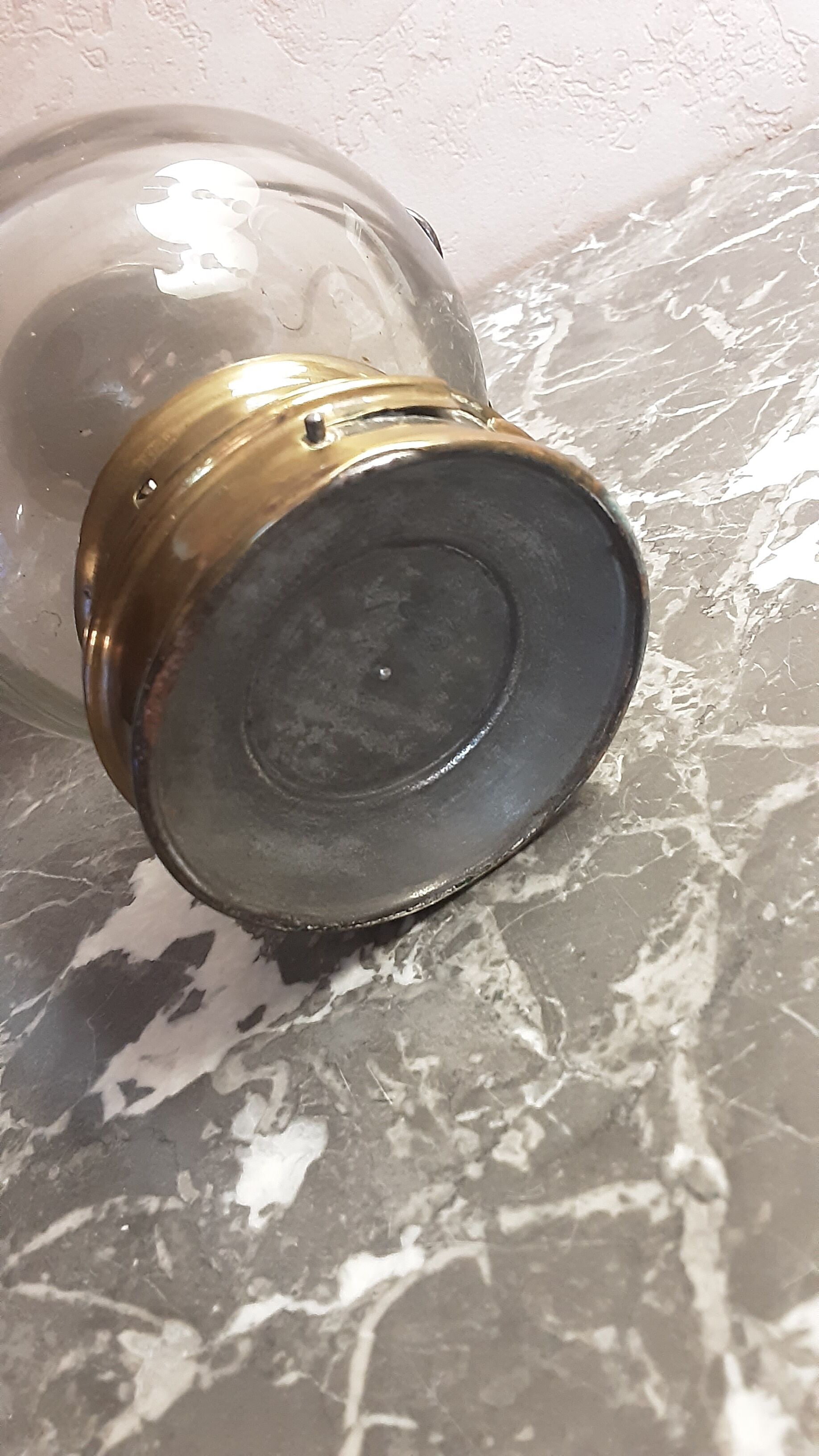 Brass storm lamp - old