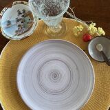 6 glazed stoneware plates, Denmark