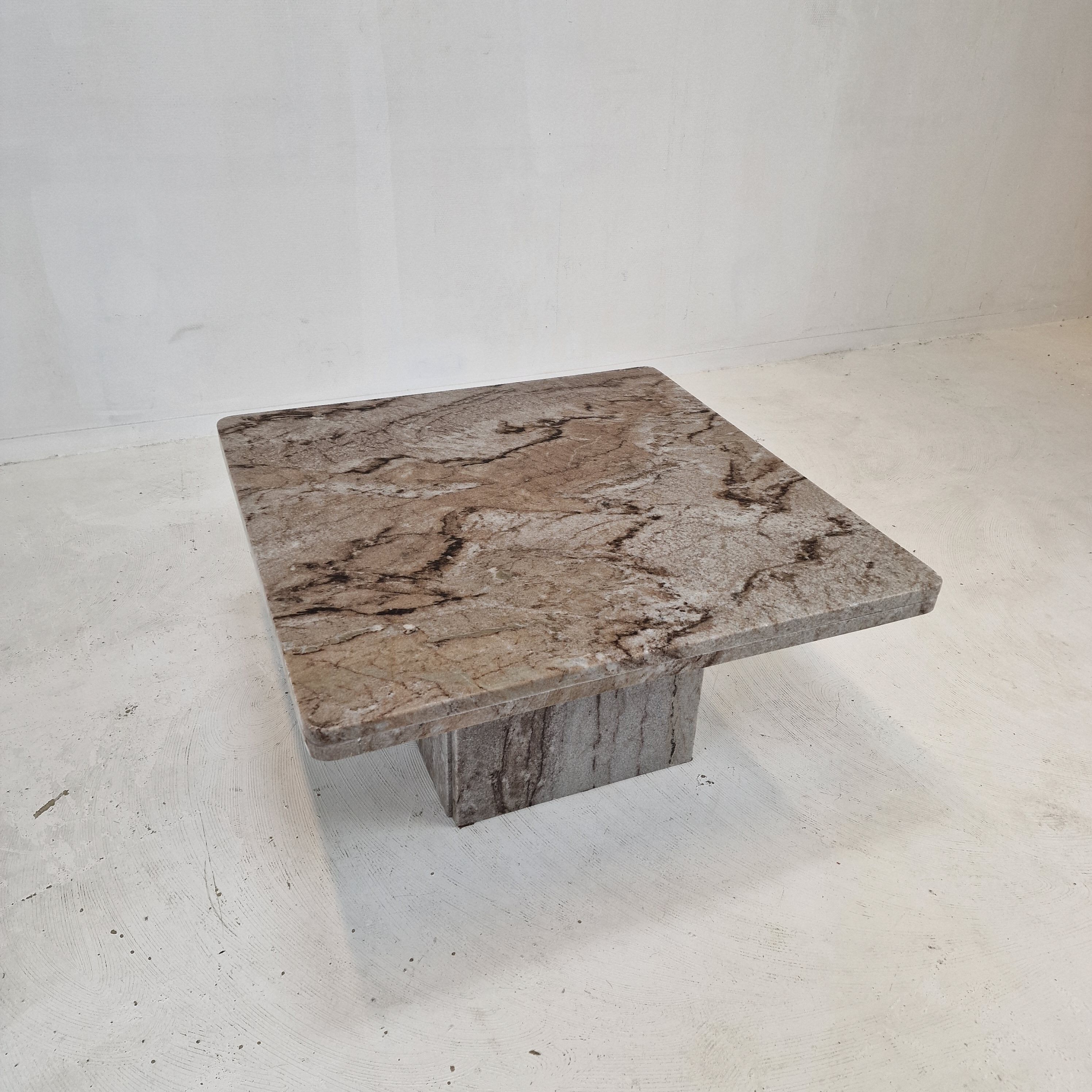 Italian Coffee or Side Table in Granite, 1980s