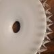 White opaline lampshade with a scalloped edge Ø 25.5 cm, first half of the 20th century.