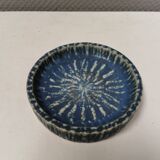 Cendrier en fourrure de lièvre bleue émaillée de Rörstrand Suède, par Gunnar Nylund