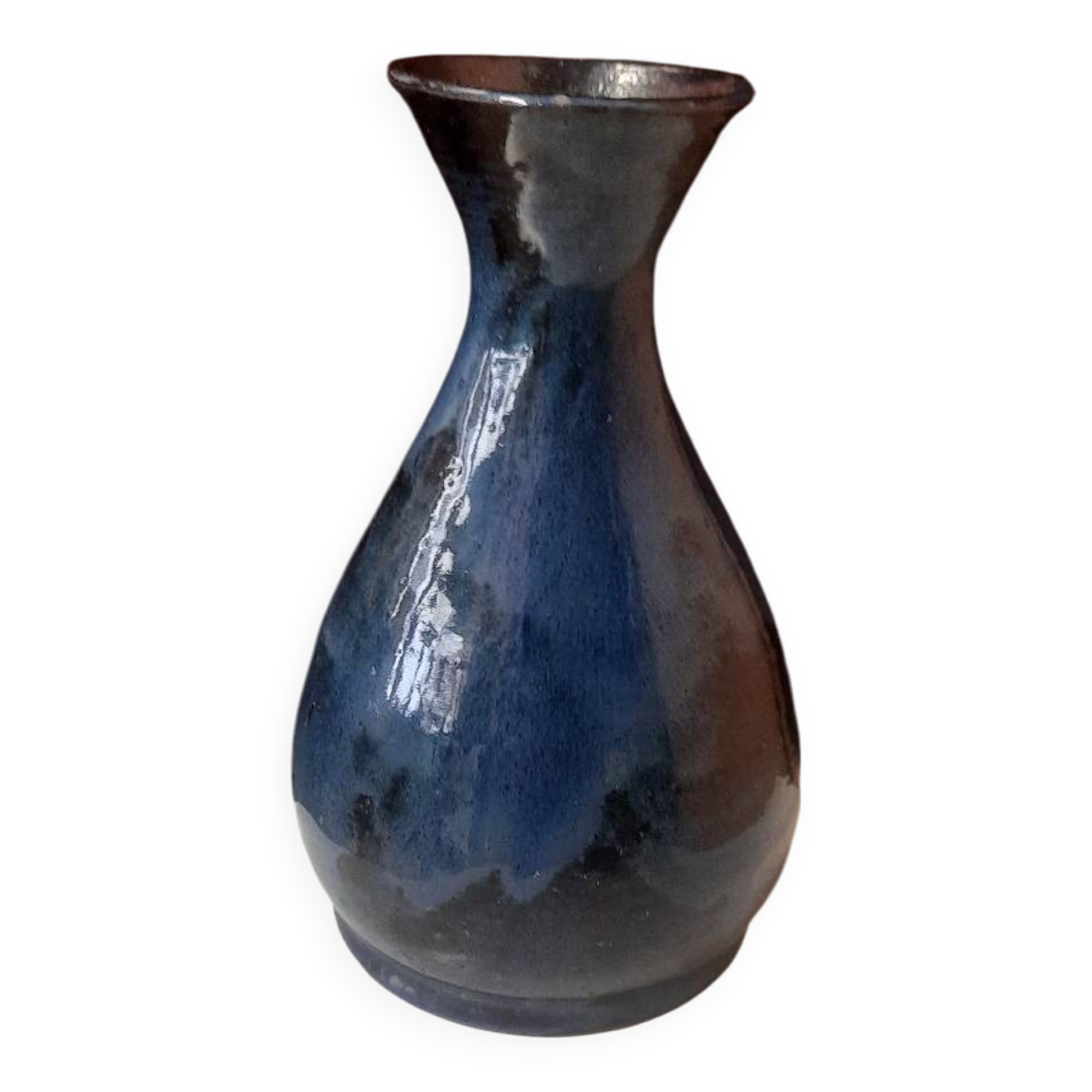 Glazed terracotta vase