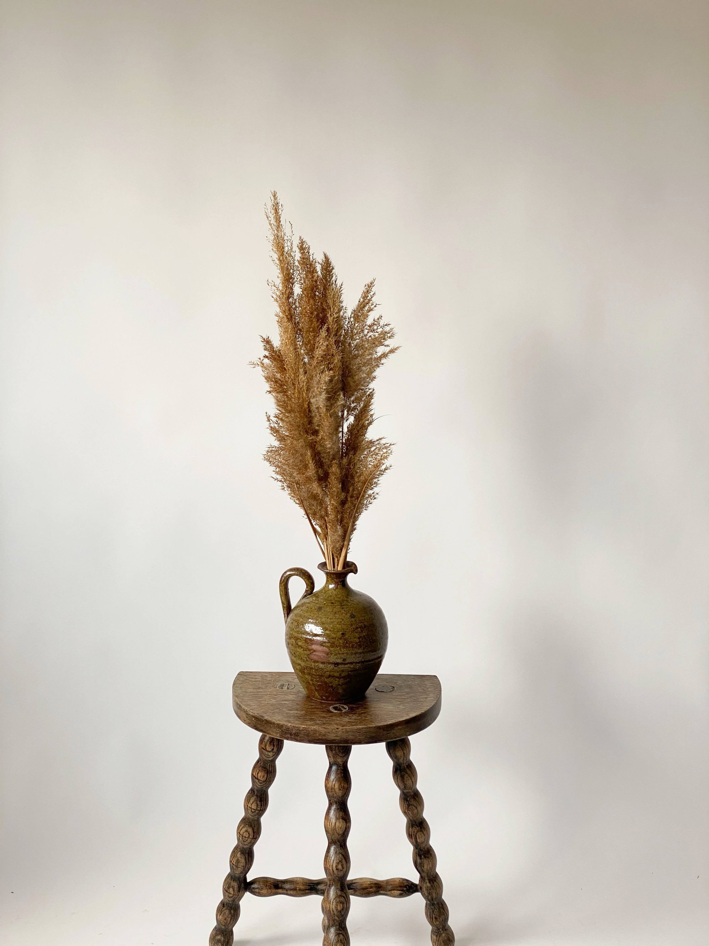 Tabouret de ferme tripode vintage