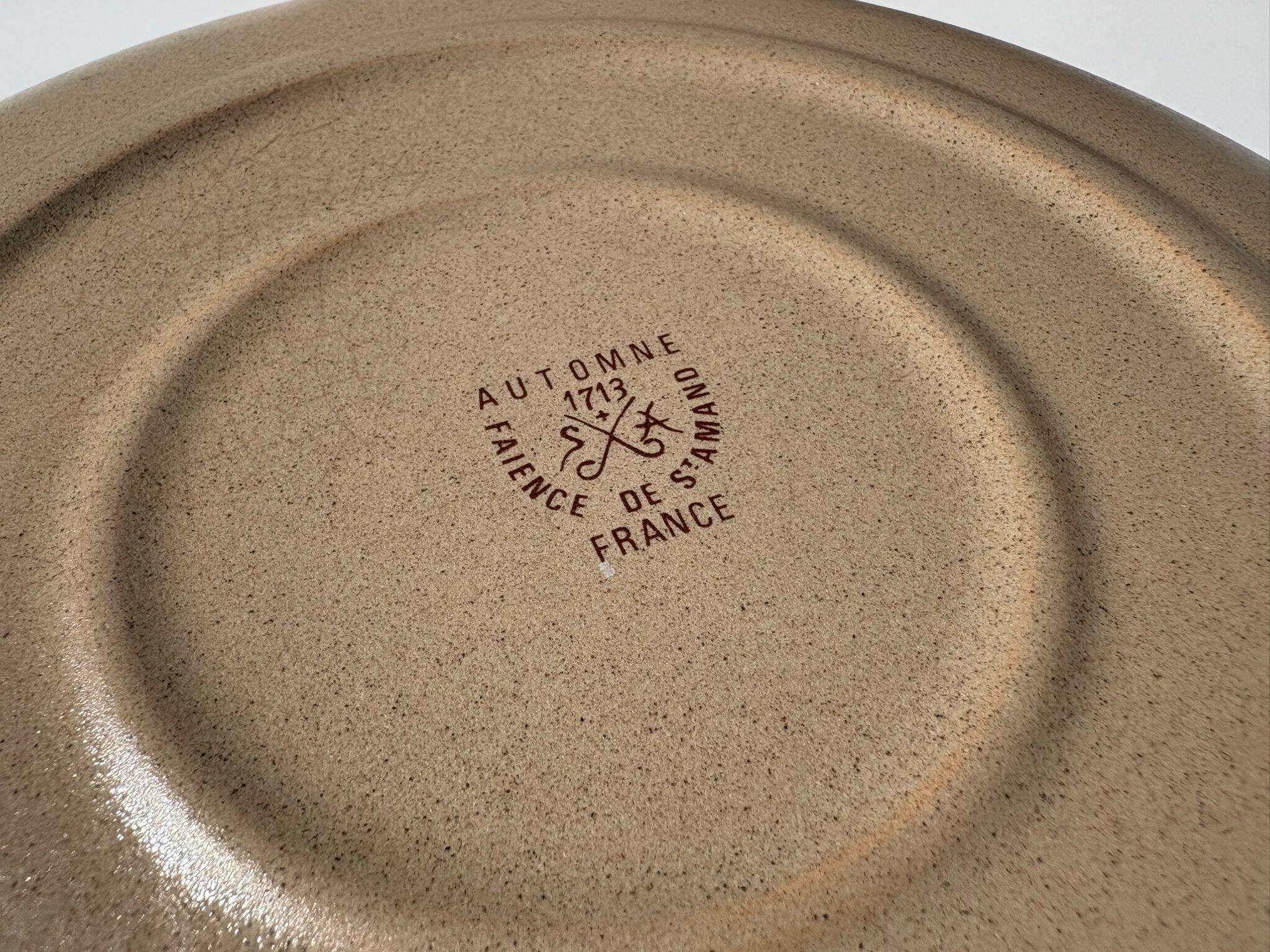 Vintage St Amand Oval Dish – “Autumn” Model