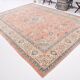 Tapis persan classique rose et bleu 9x12, 280x382 cm