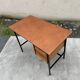 Desk with 2 drawers, leather top, Havana, 1950.