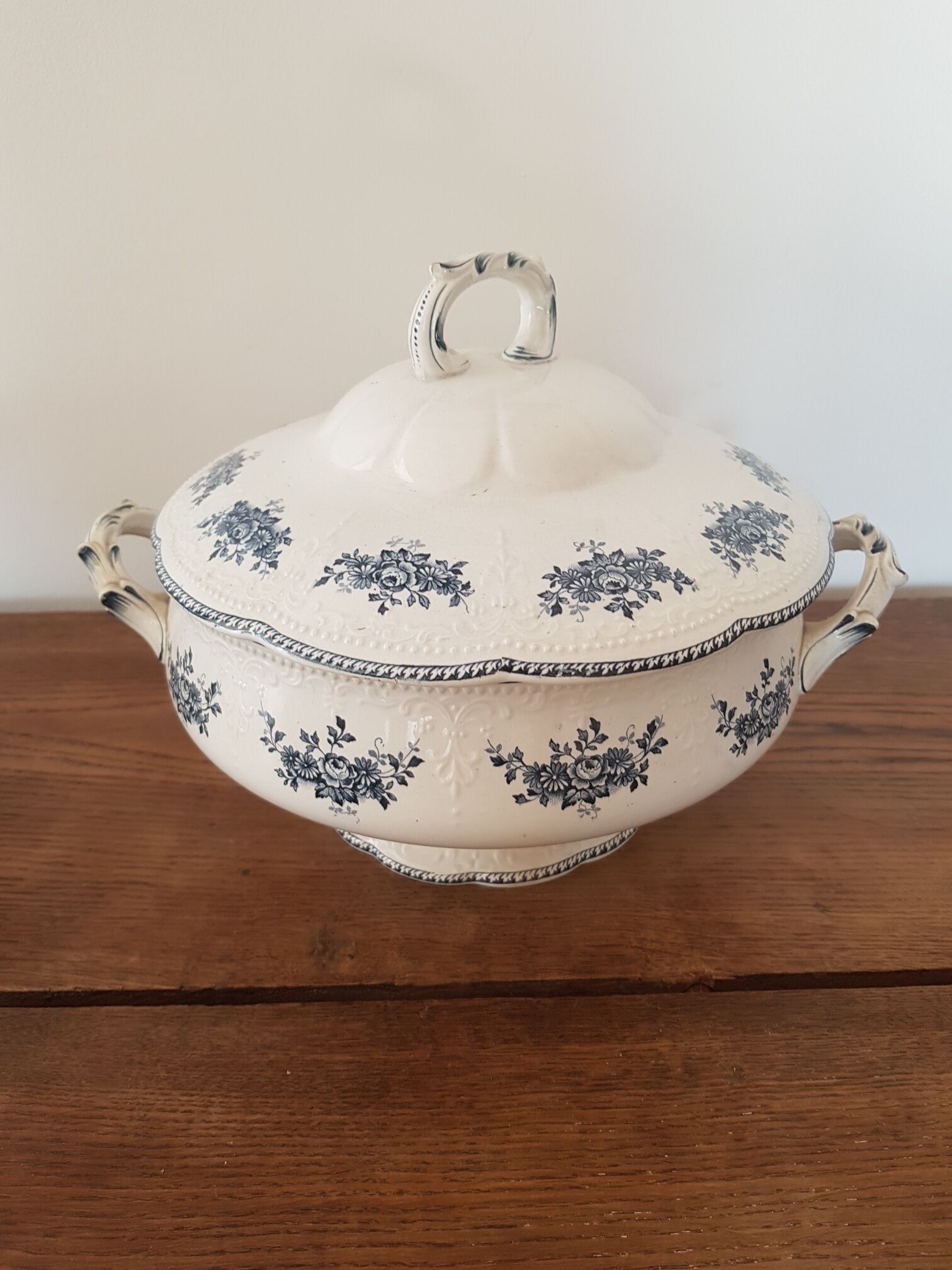 Compotier and saucer Badonviller model Richelieu