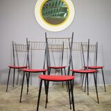 Set of 6 chairs, 1950s