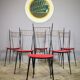 Set of 6 chairs, 1950s