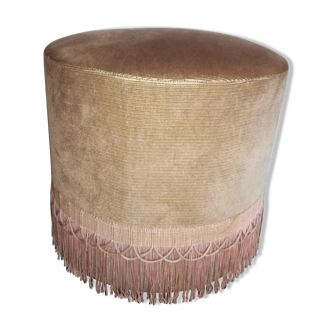 Velvet pouf