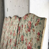Paravent 4 pans en tissu ancien