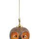 brown and orange ceramic Sputnik pendants, Germany, 1970s