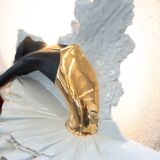 Lamp in murano glass and ceramic