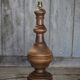 Large wooden lamp, vintage wooden lamp base, table lamp, living room lamp.