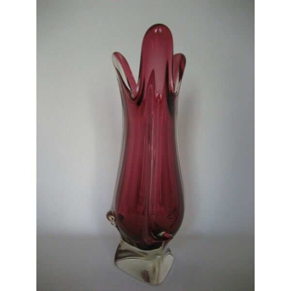 Vintage Val St. Lambert glass vase
