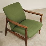 Paire de fauteuils vert GMF 64 par
Edmund Homa, Pologne 1960