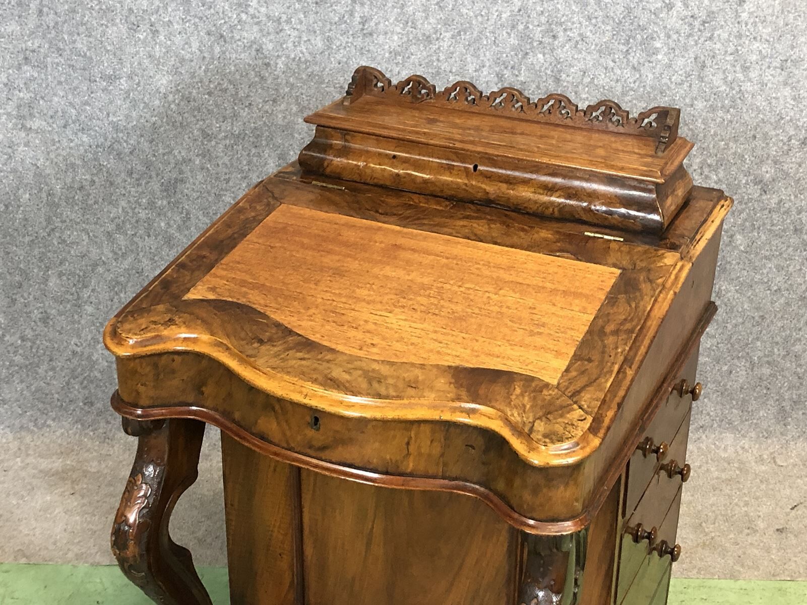 Bureau Davenport Victorien XIXème en noyer