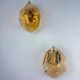 Pair of "Leaf" Murano pink glass wall sconces, Italy, 1970s