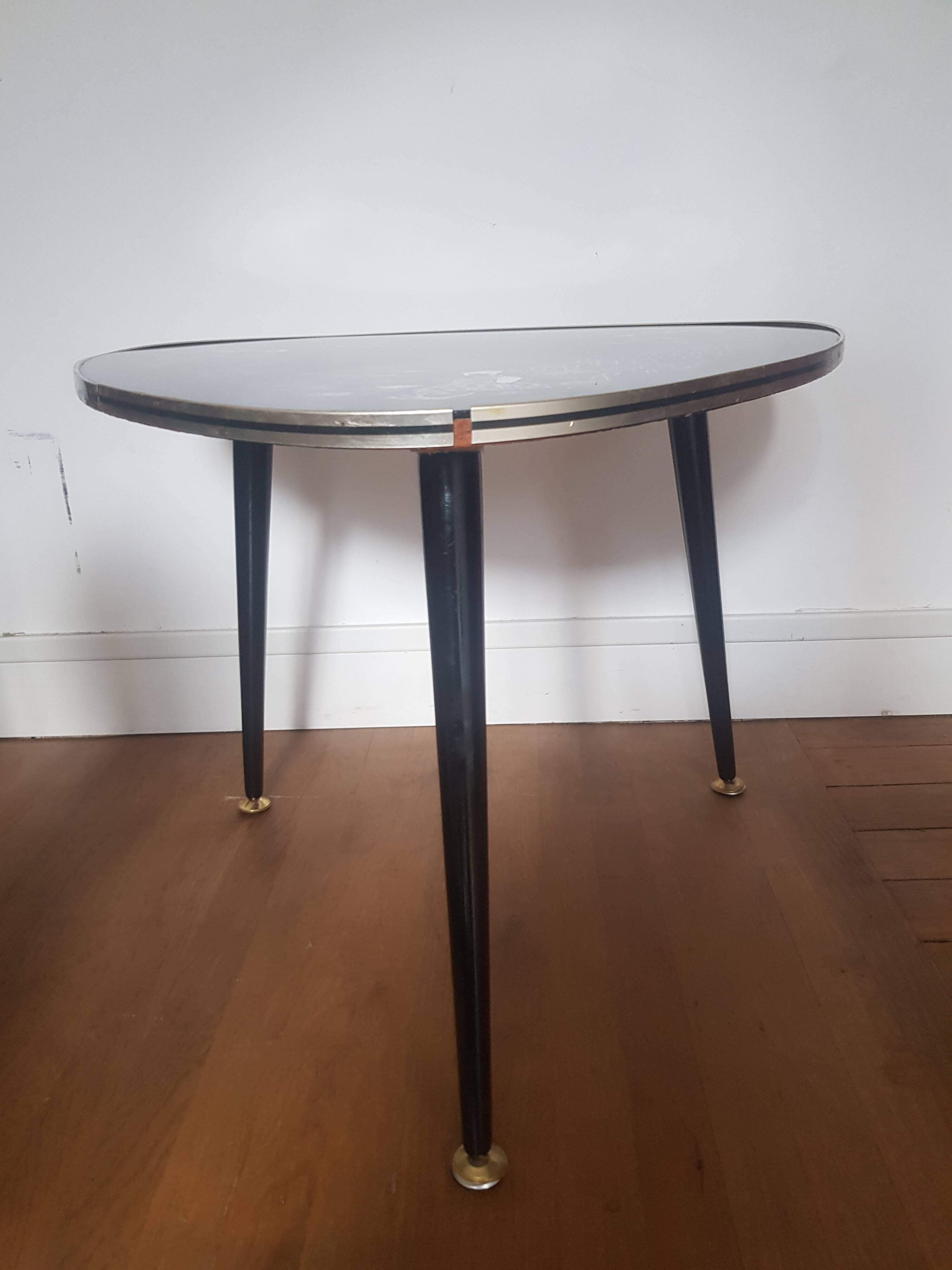Table basse tripode Art Déco