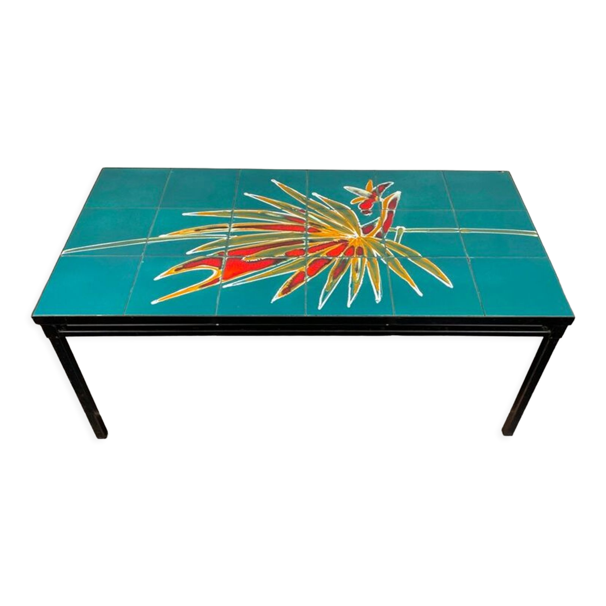Vintage ceramic coffee table 1960
