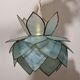 Pair of hanging lamps in mother-of-pearl