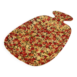 Bamboo dish with vintage floral patterns