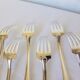 6 silver-plated forks hallmarked by the Liberty goldsmith, shell model 2106253