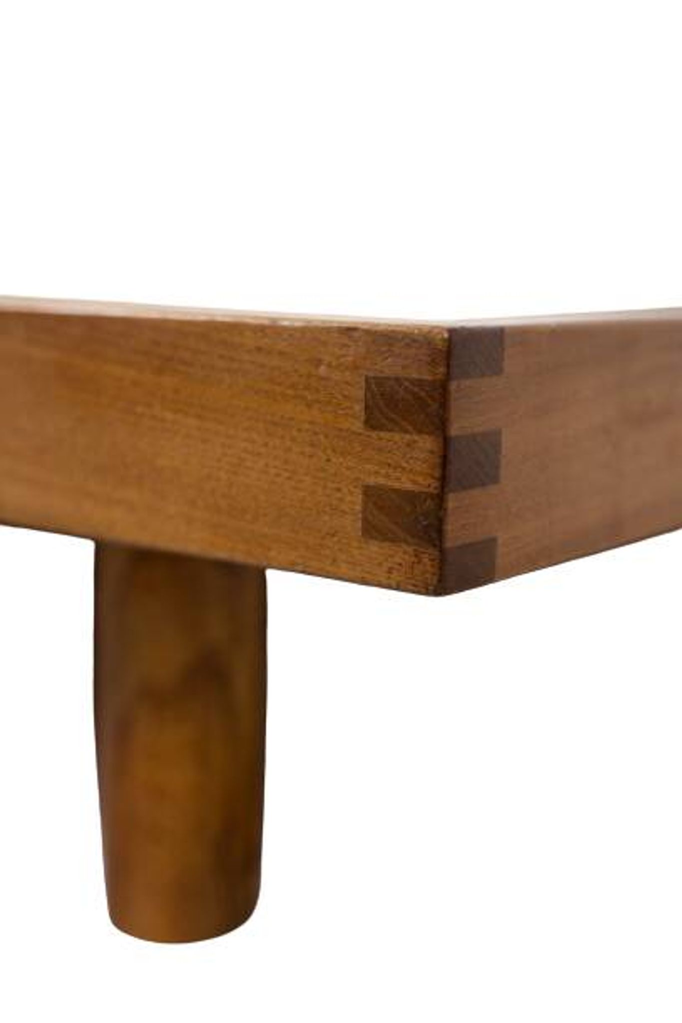 Pierre Chapo. “Godot” model blond oak bed. 1960s.