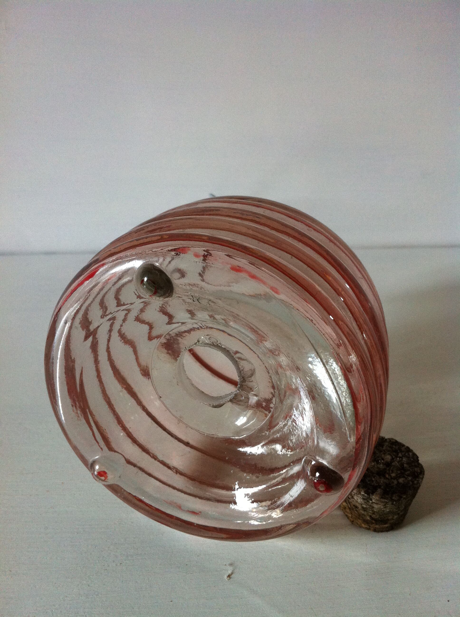 Old insect trap in blown glass