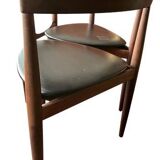 Set of 4 Scandinavian dining chairs by Hans Olsen for Frem Røjle.