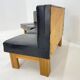 Leather & Oak Wood Modular Sofa and Chairs, 1970's