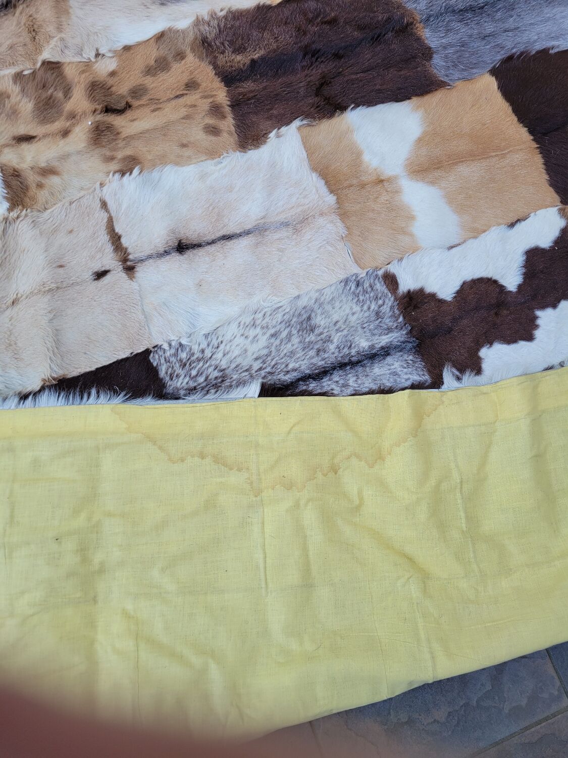 Mexican goatskin rug