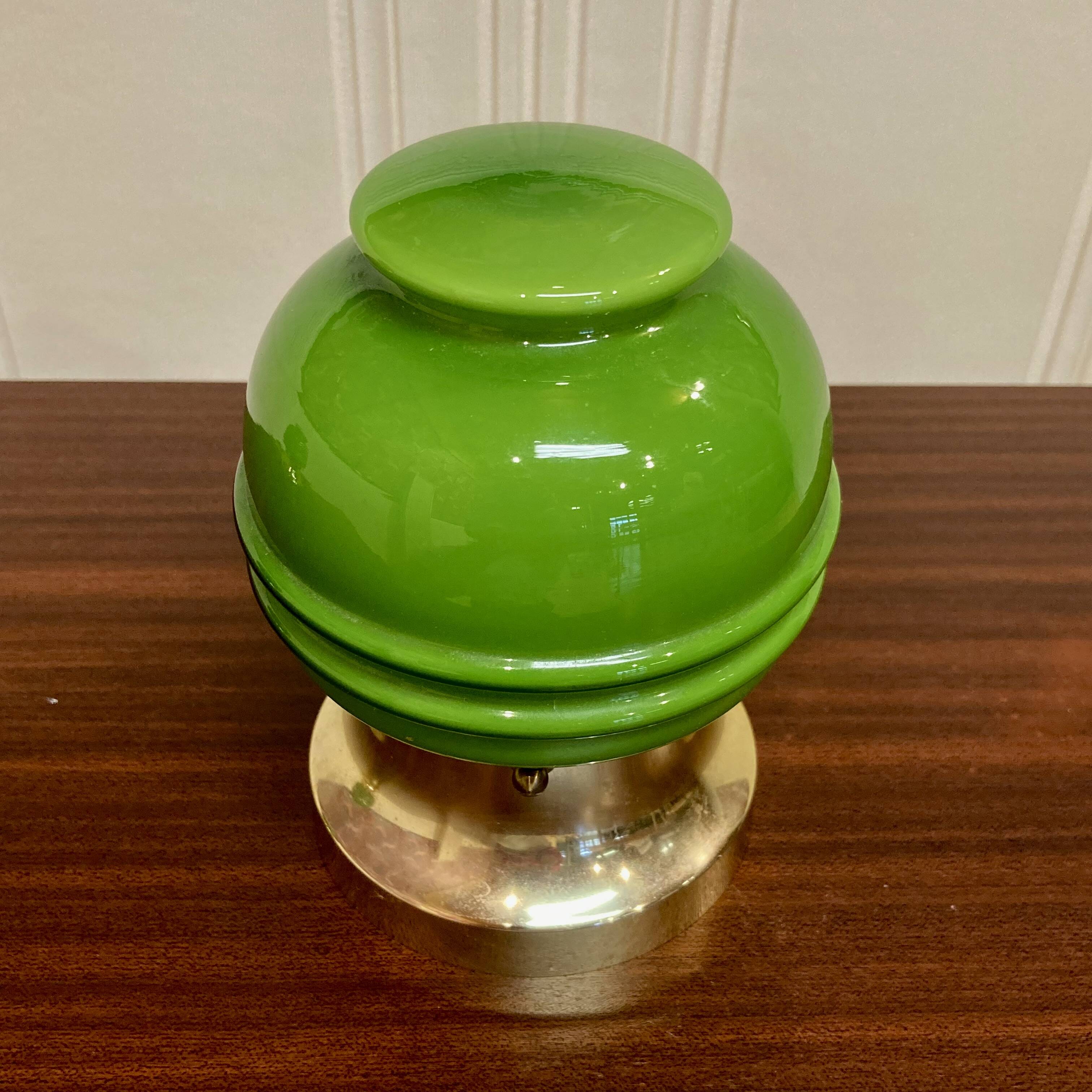 Paire de lampes verre Design scandinave 1950.