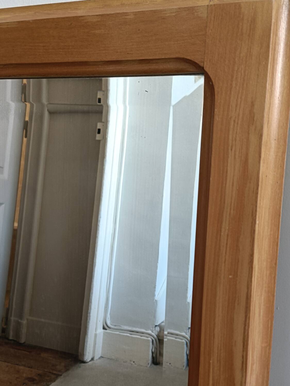 70' Scandinavian solid wood mirror