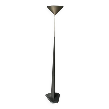 Vintage chrome metal cone floor lamp, adjustable, Ikea 1980.