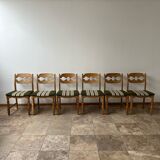 Mid-century oak danish dining chairs