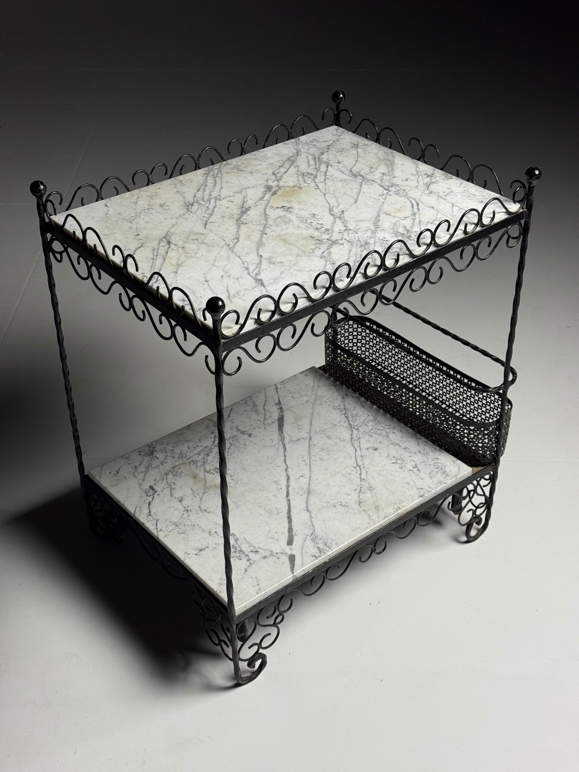Side table drinks table marble